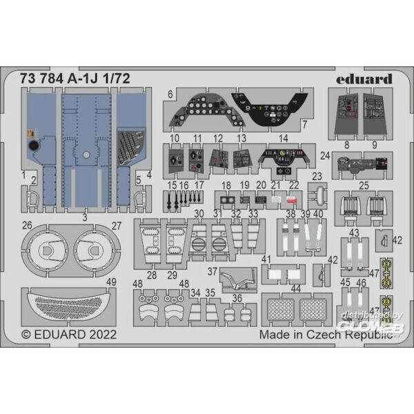 Detailset  Douglas A1J Skyraider (Hasegawa/Hobby 2000)  E73-784