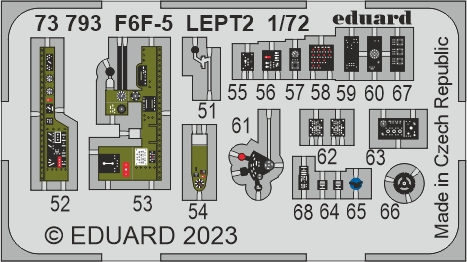 Detailset  Grumman F6F-5Hellcat (Eduard)  E73-793