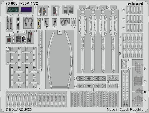 Detailset F-35A (Tamiya) E73-808