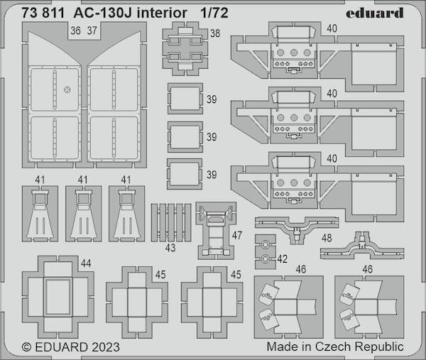 Detailset  AC130J interior (Zvezda)  E73-811