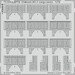 Detailset Chinook HC1 Cargo Seats (Airfix) E73-834
