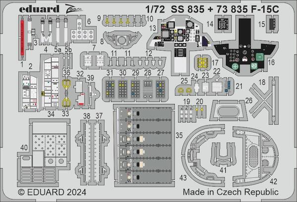 Detailset  F15C Eagle (Fine Molds)  E73-835