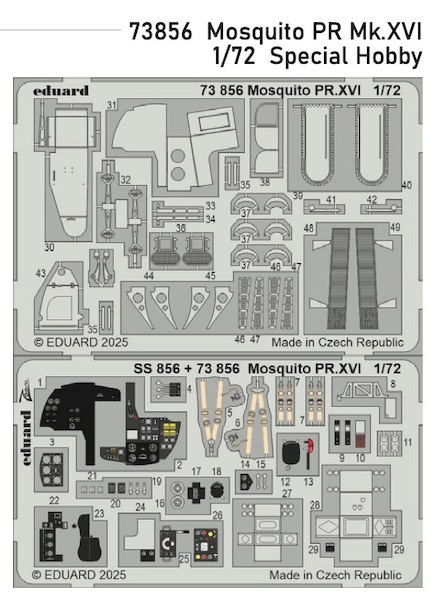 Detailset Mosquito PR MKXVI (Special Hobby)  E73-856