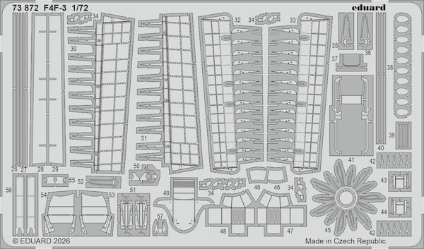 Detailset Grumman F4F-3 Wildcat (Arma Models) E73-872