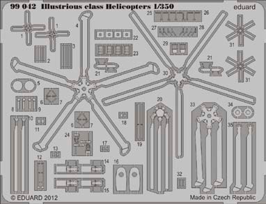 Detailset Illustrious class Helicopters e99-042