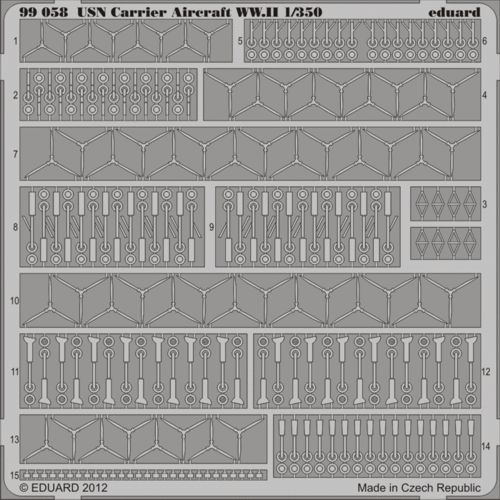 Detailset US Navy Aircraft Carrier Accessories WWII  e99-058