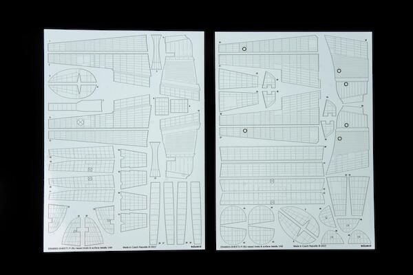 P38J Lightning Raised rivets & Surface details (Tamiya) ER48003
