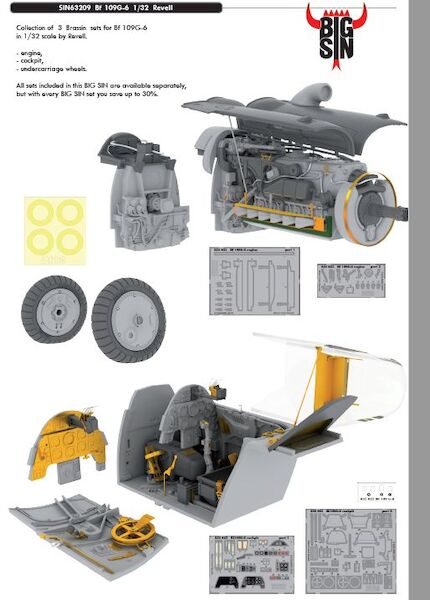 Messerschmitt Bf109G-6 (Revell)  BIG SIN63209