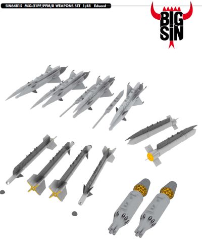 MiG21PF/PFM/R Weapons set BIG SIN64815