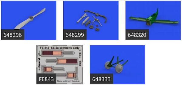 SE5a Hispano Suisa with 2 blade prop Essential Set (Eduard)  BIG SIN64833