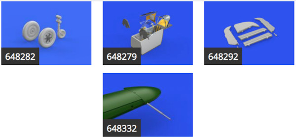 Messerschmitt Bf109F Essential Set (Eduard)  BIG SIN64838