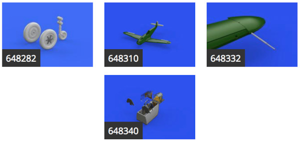 Messerschmitt BF109G-4 Essential set (Eduard)  BIG SIN64842