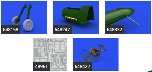 Messerschmitt BF109G-10 MTT Regensburg Essential set (Eduard)  BIG SIN64848
