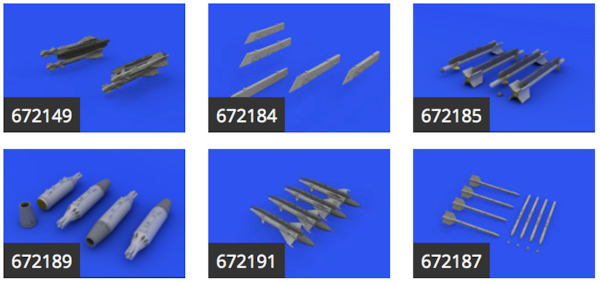 Mikoyan MiG21MF FArmament set (Eduard)  BIG SIN67217