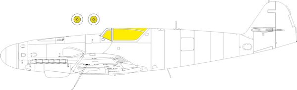 Mask Messerschmitt BF109K-4 (Eduard)  EX1002