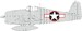 Mask F6F-3 Hellcat US National Insignia with Red Outline (Eduard) ex1003