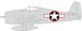 Mask F6F-3 Hellcat US National Insignia with Red Outline (Eduard) ex1003