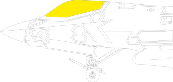 Mask F35B Lightning Canopy (Tamiya) EX1011