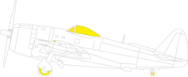 Mask Republic P47D-25 Thunderbolt Canopy and wheels (MiniArt) EX1025