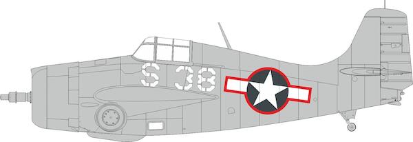 Mask FM1 Wildcat US National Insignia with Red outline (Tamiya) EX1032