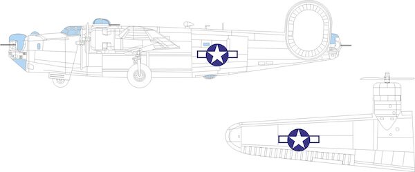 Mask B24J Liberator US National Insignia (Hobby Boss) EX1043