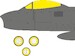 Mask F86F-25/30 Sabre Canopy and wheels (Airfix) ex1090