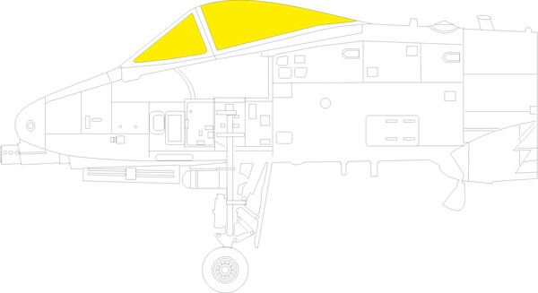 Mask A10A Thunderbolt II  Canopy TFace  (Great Wall Hobby)  EX1100