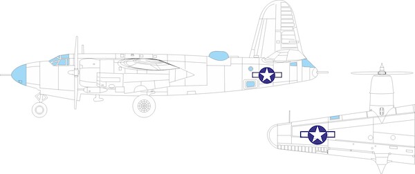 Mask Martin B26G Marauder National Insignia (ICM)  EX1118
