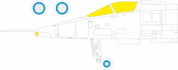 Mask Jaguar GR1/GR1a Canopy and wheels (Airfix) EX11298