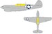 Mask Curtiss P40N National Insignia (Eduard) ex1134