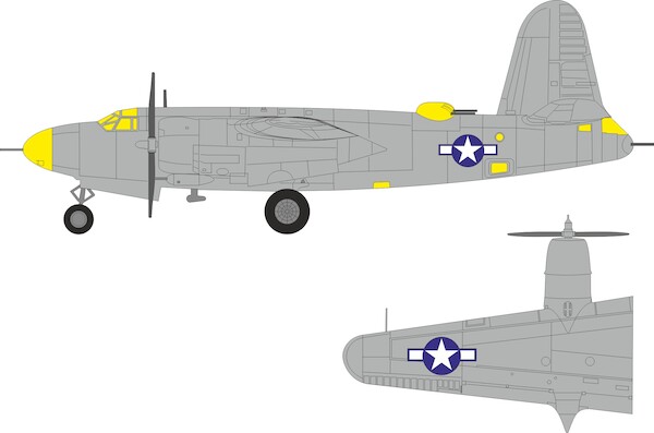 Mask Martin B26F Marauder  National Markings (ICM)  EX1138
