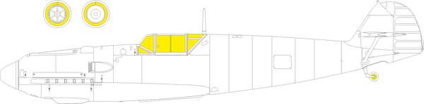 Mask Messerschmitt Bf109E-4/7 TFace (Tamiya) EX1141