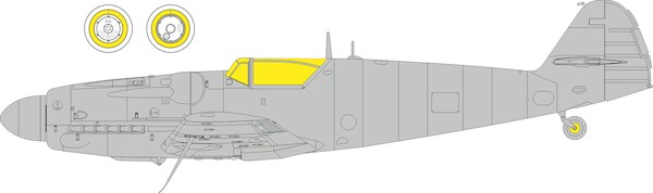 Mask Avia S199 canopy and wheels TFace (Eduard) EX1145