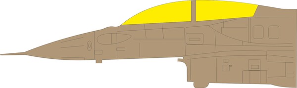 Mask F16I SUFA canopy,(Great Wall Hobby)  EX1168