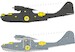 Mask PBY5A Catalina canopy, other glassparts and wheels TFace (Revell, Monogram, Eduard) ex1182