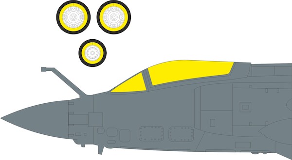 Mask Buccaneer S2D Canopy and wheels TFace  (Trumpeter)  EX1191
