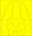 Spitfire MKXIV Bubbletop Masking (Trumpeter) ex493