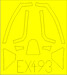 Spitfire MKXIV Bubbletop Masking (Trumpeter) ex493