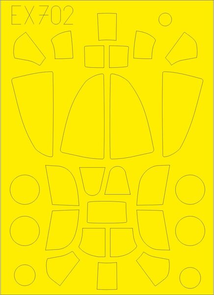 Mask P39/P400 Airacobra TFace (Eduard) EX702