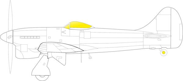 Mask Hawker Tempest MKII TFace  (Eduard/Special Hobby)  EX796