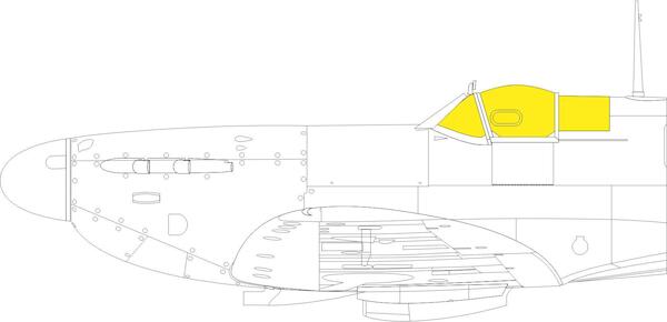 Mask Spitfire MKV TFace  (Eduard)  EX797