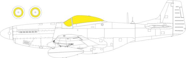 Mask P51K Mustang TFace (Eduard)  EX801