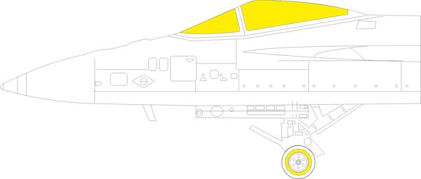 Mask F/A18E Super Hornet (Hobby Boss) EX811