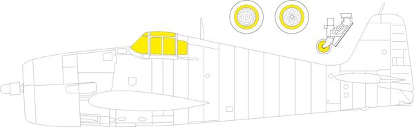 Mask Grumman F6F-3 Hellcat  TFace (Eduard)  EX865