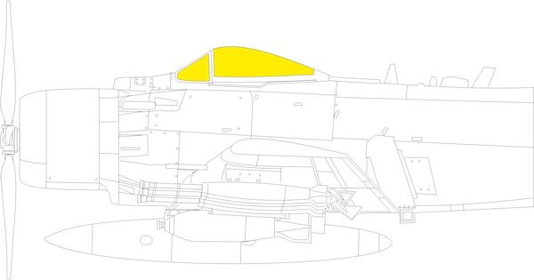 Mask Douglas A1J Skyraider (Tamiya) EX870