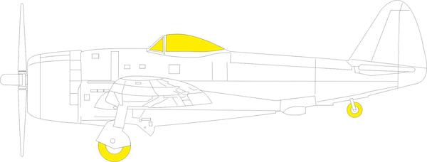 Mask Republic P47D Thunderbolt Bubbletop TFace (Tamiya)  EX882