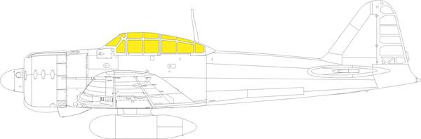 Mask Mitsubishi A6M3 TFace (Eduard)  EX899