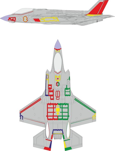 Mask  F35A Lightning II RAM Coating -Early- (Tamiya)  EX931