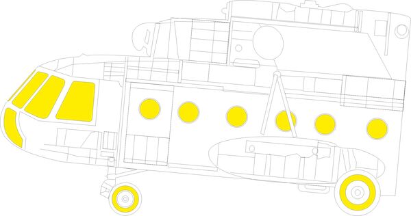 Mask Mil Mi17 Hip Canopy and wheels TFace (AMK) EX943