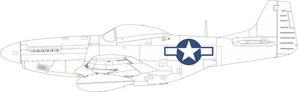 Mask P51D Mustang National Insignia (Eduard)  EX954